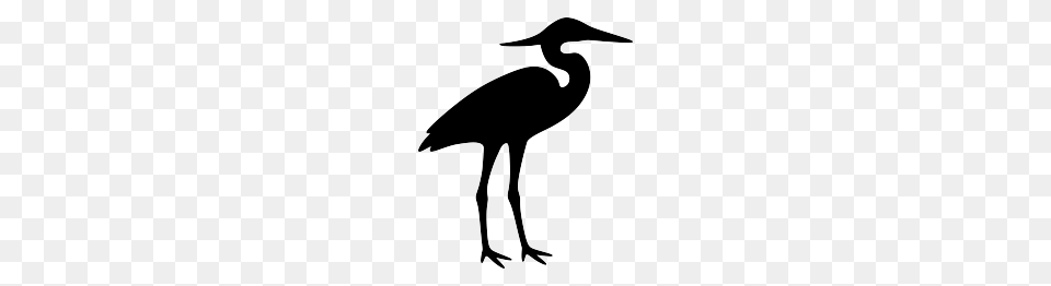 Heron Silhouette Birds Silhouettes, Animal, Bird, Crane Bird, Waterfowl Png Image