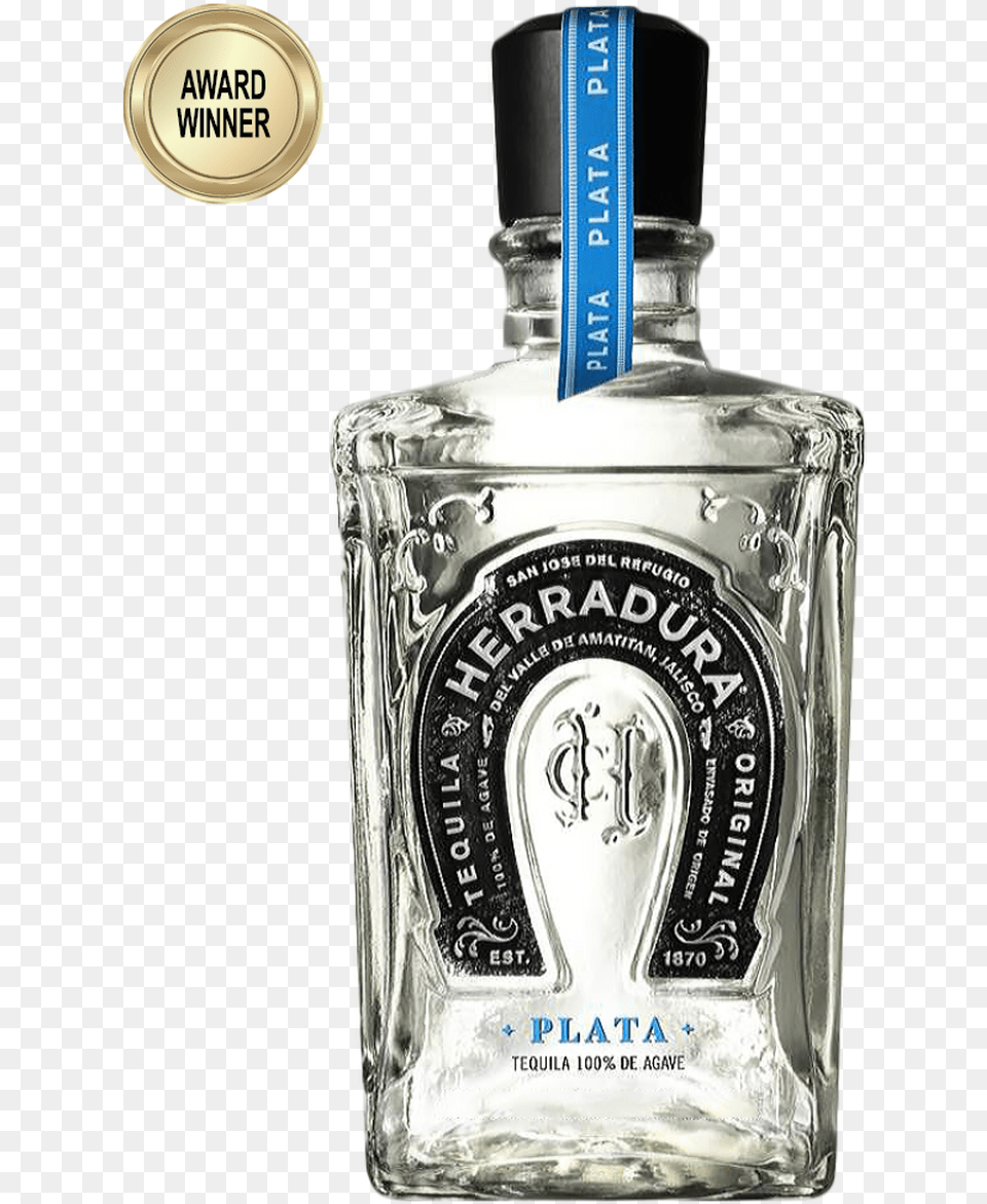 Herradura Silver Tequila, Alcohol, Beverage, Bottle, Cosmetics Png Image