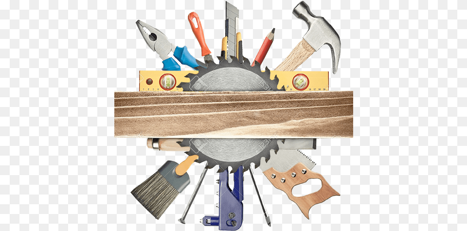 Herramientas Carpentry Tools Backgrounds, Device, Hammer, Tool, Brush Free Png