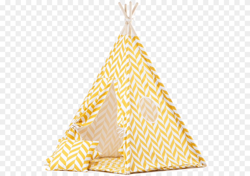 Herringbone Mustard Teepee Tent For Kidsdata Zoom Teepee, Clothing, Hat, Dress, Fashion Free Transparent Png