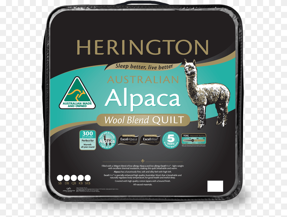 Herrington Alpaca Wool Blend Quilt, Advertisement, Poster, Animal, Mammal Png