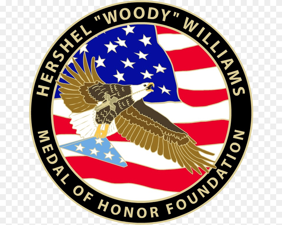 Hershel Woody Williams Foundation, Badge, Logo, Symbol, Animal Free Png Download