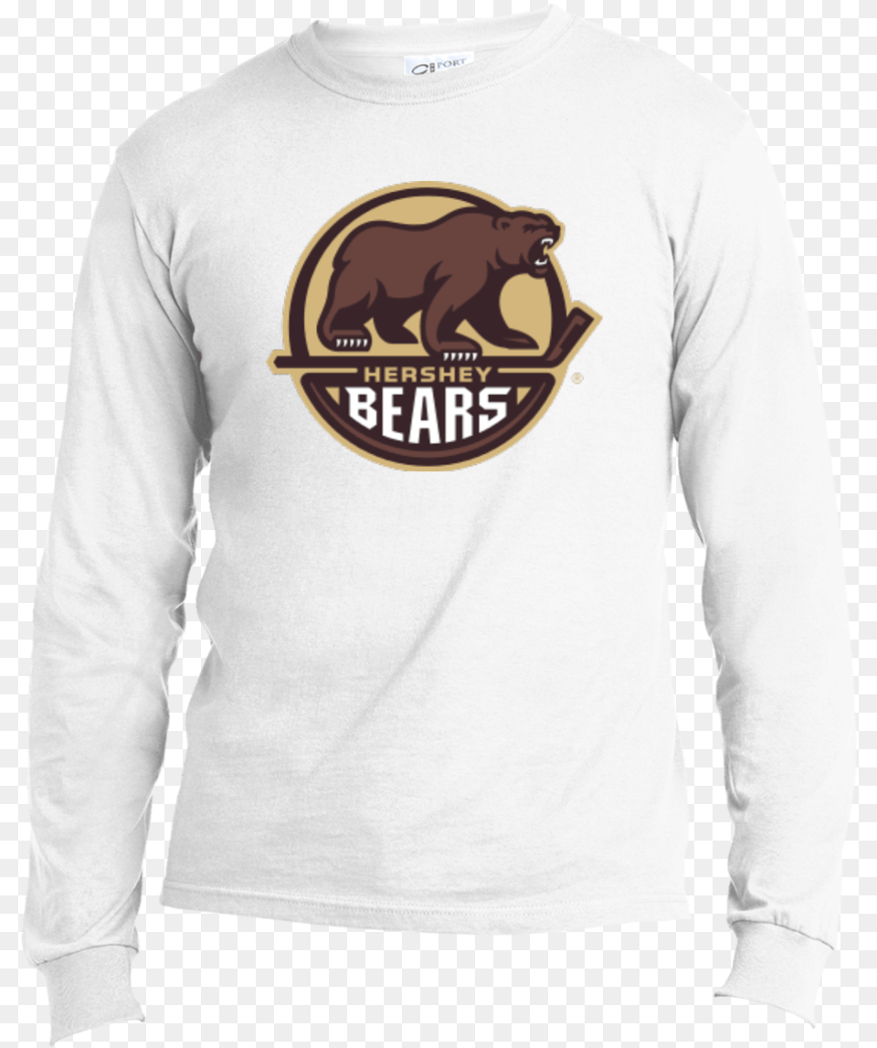 Hershey Bears Adult Long Sleeve T Shirt Hershey Bears Hockey Logo, Clothing, Long Sleeve, T-shirt, Male Free Png