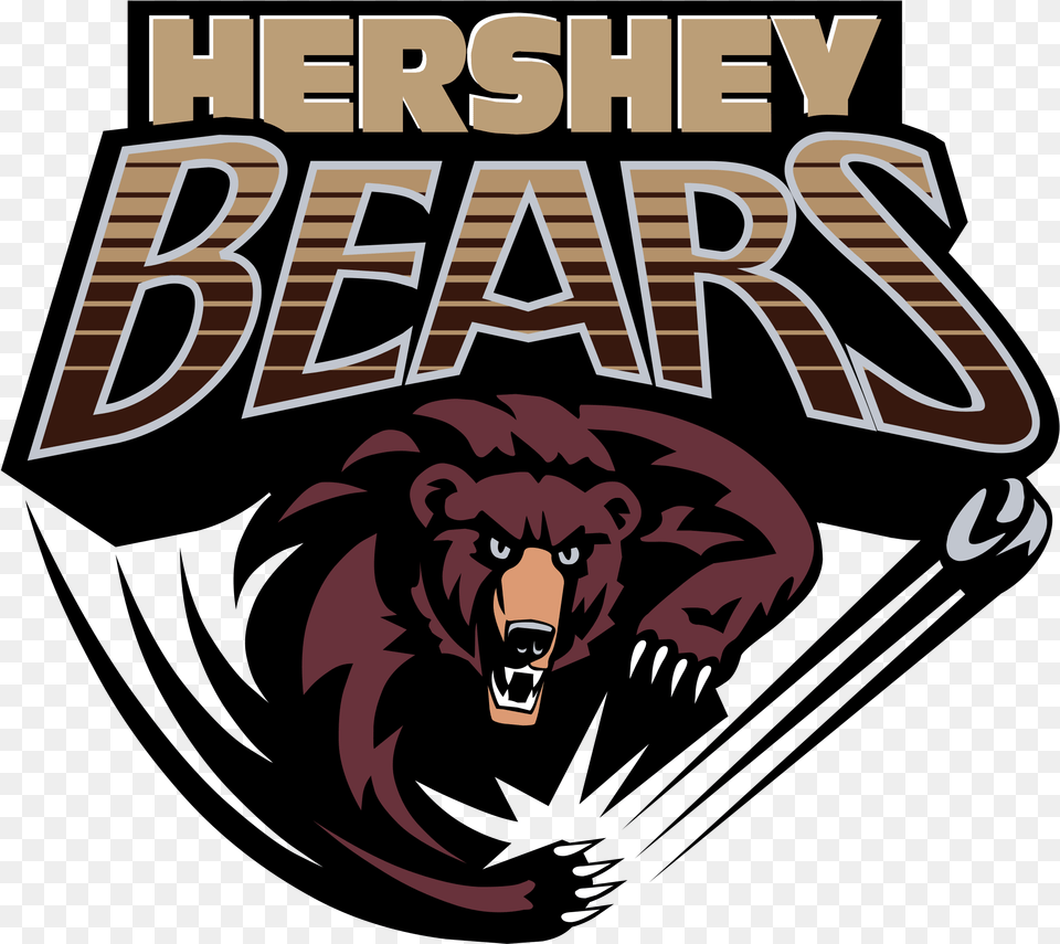 Hershey Bears Logo Hershey Bears Logo, Book, Comics, Publication, Animal Free Png Download