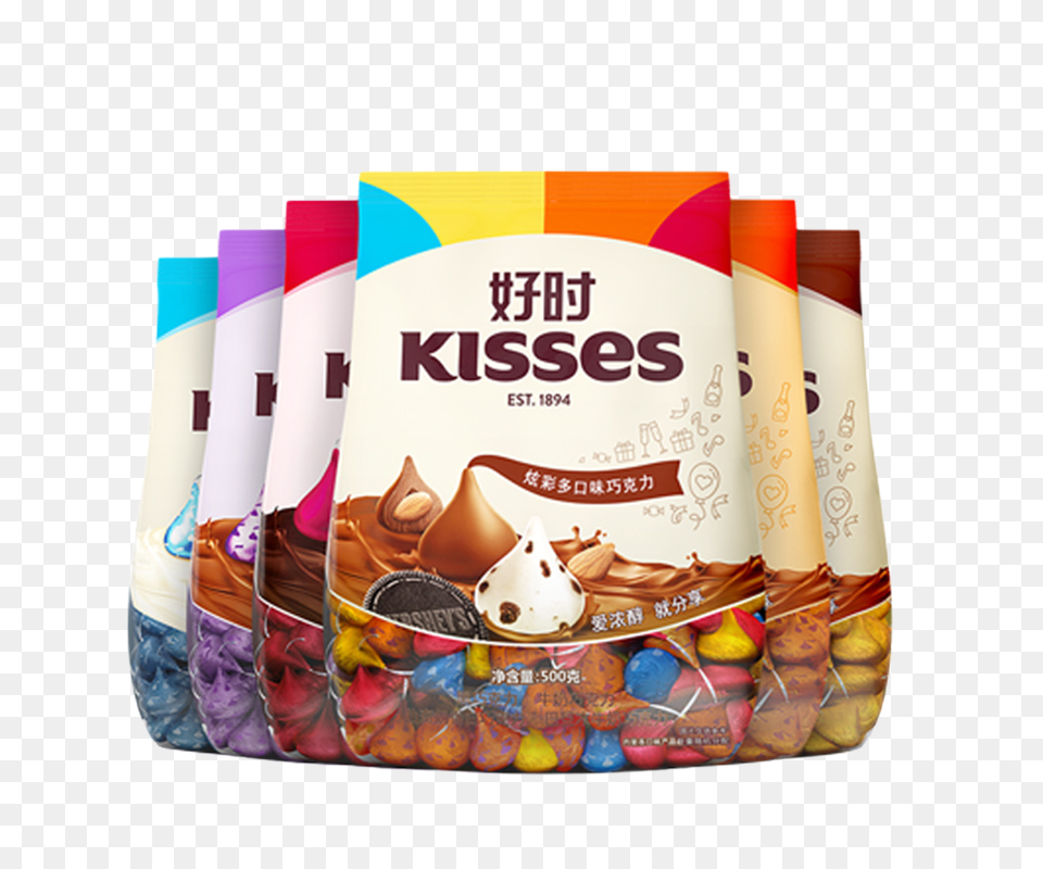 Hershey Chocolate Mix 500g Multi Taste Good Kiss Chocolate, Food, Sweets, Candy, Cream Free Png Download