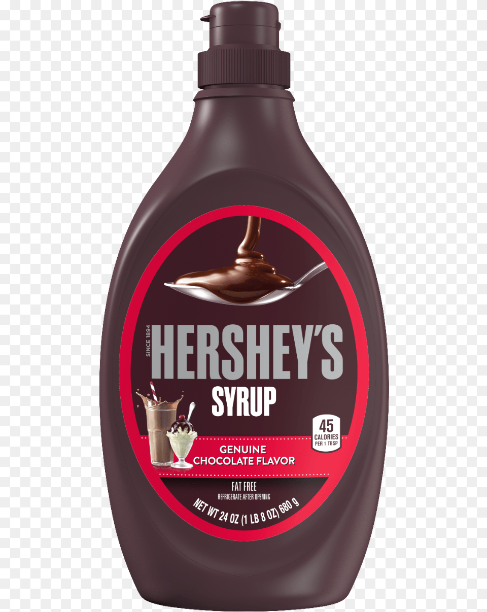 Hershey Chocolate Syrup Nutrition Facts Download Bottle, Food, Seasoning, Dessert, Shaker Free Transparent Png