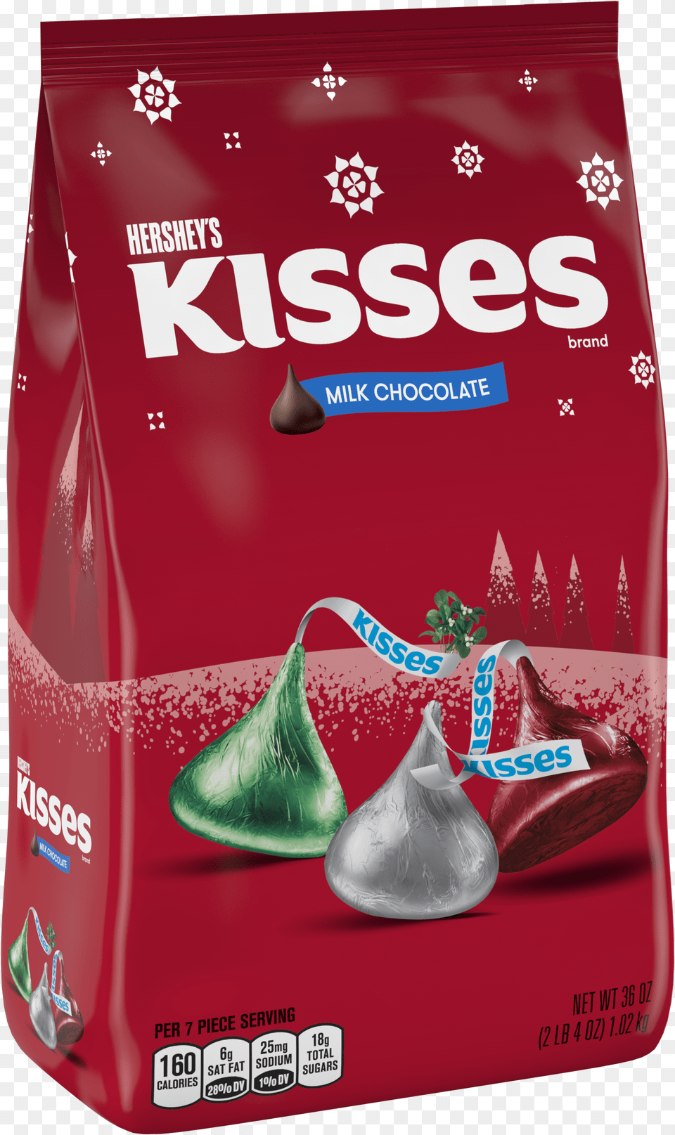 Hershey Christmas Chocolate Kisses, Food, Sweets Free Png Download