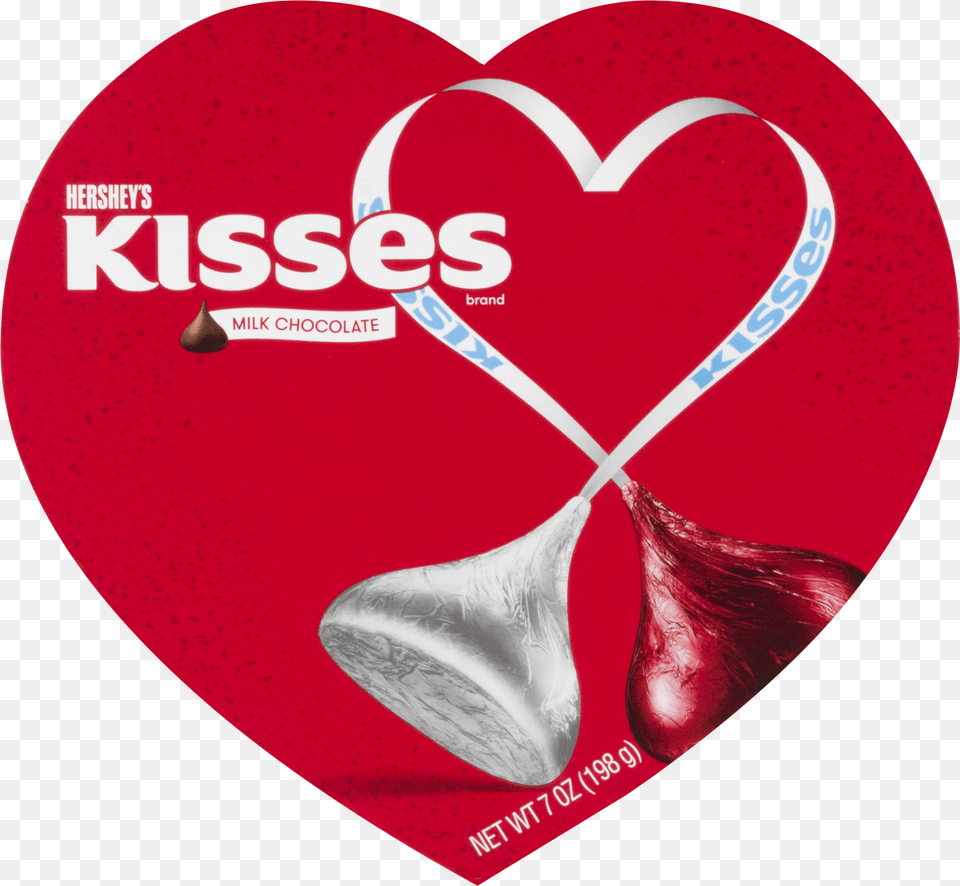 Hershey Kiss Kisses Heart Box Valentines Kisses Chocolate Free Transparent Png