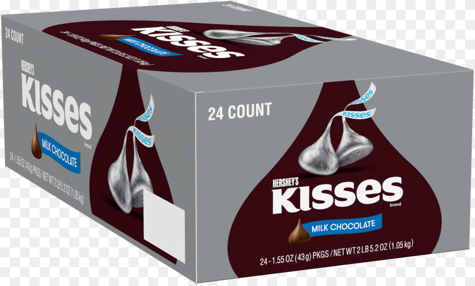 Hershey Kisses 24 Ct The Hershey Company, Box, Food, Ketchup, Cardboard Png Image