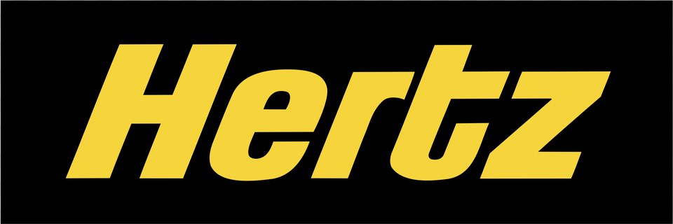 Hertz Car Rental Logo, Text, Symbol Png Image