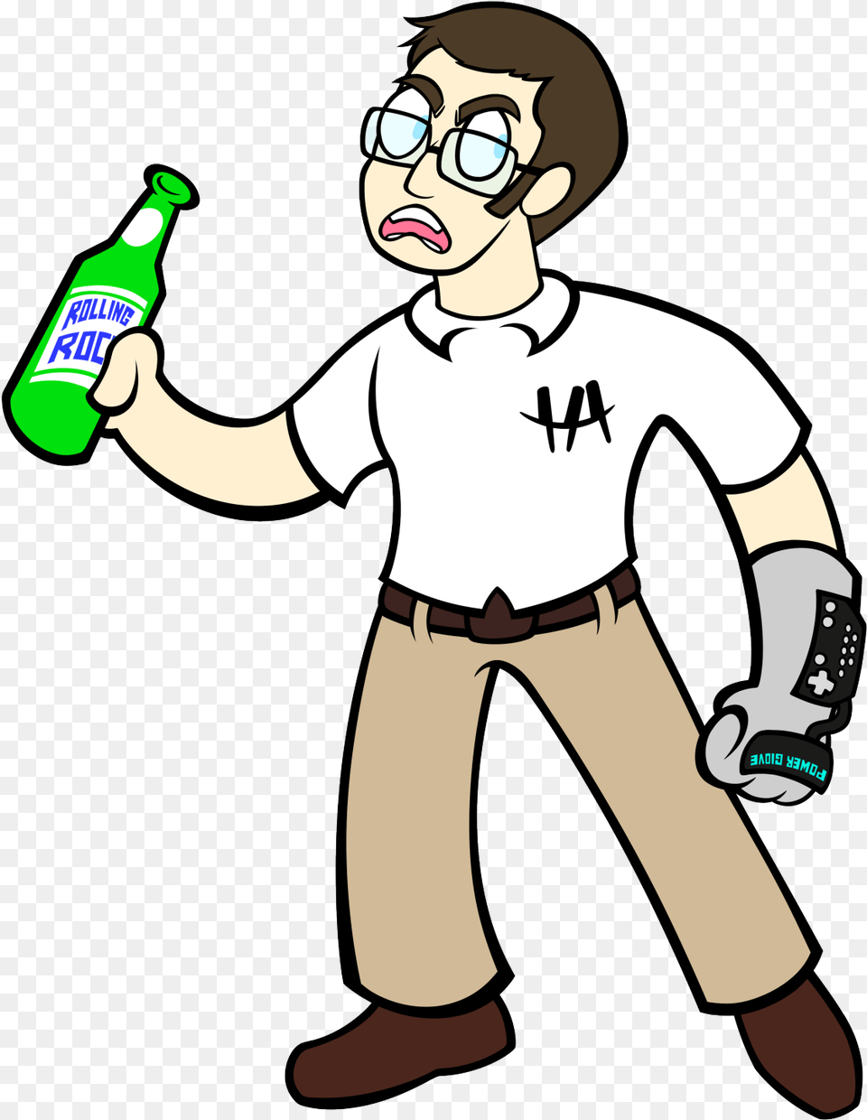 Hes The Angry Video Game Nerd, Alcohol, Bottle, Beverage, Beer Png