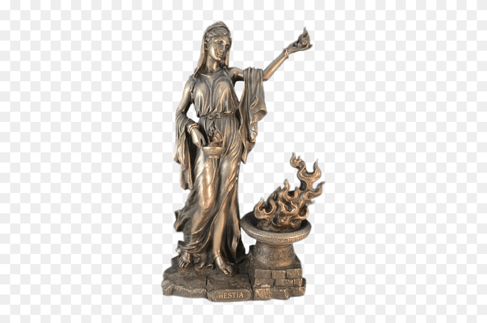 Hestia Bronze Figurine, Art, Person, Face, Head Png
