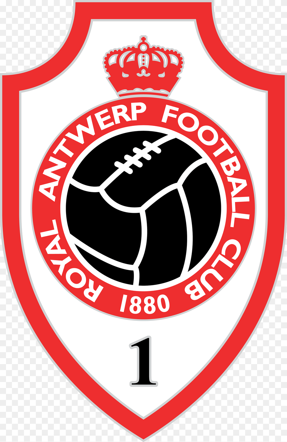 Het Logo Van Royal Antwerp Football Club Met Gouden Royal Antwerp Fc Logo, Badge, Symbol, Ammunition, Grenade Png Image