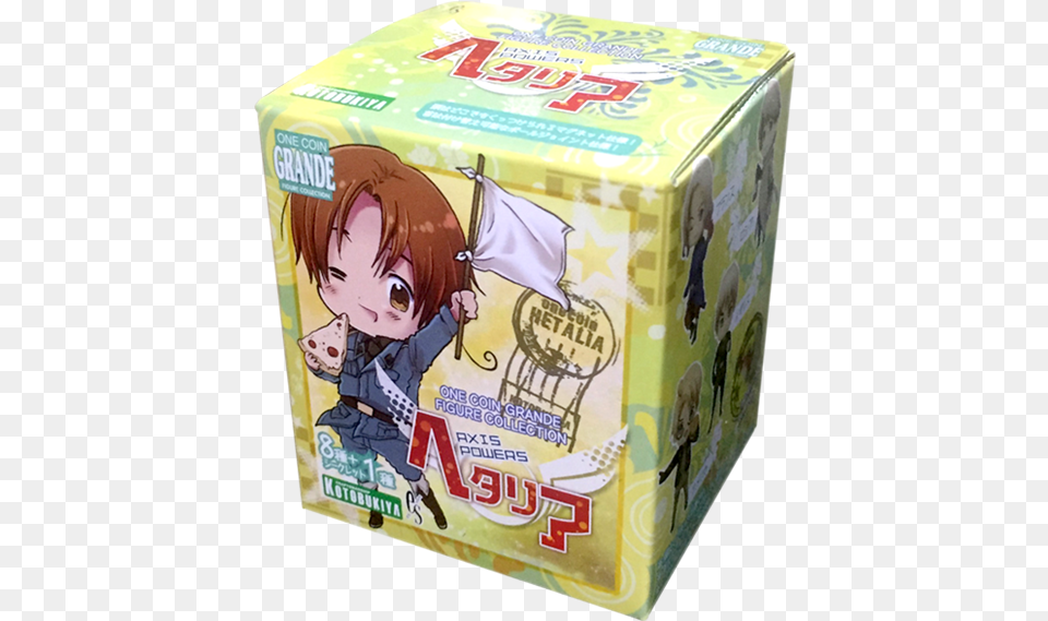 Hetalia Axis Powers One Coin Grande Figure Collection Manga, Person, Face, Head, Box Free Png
