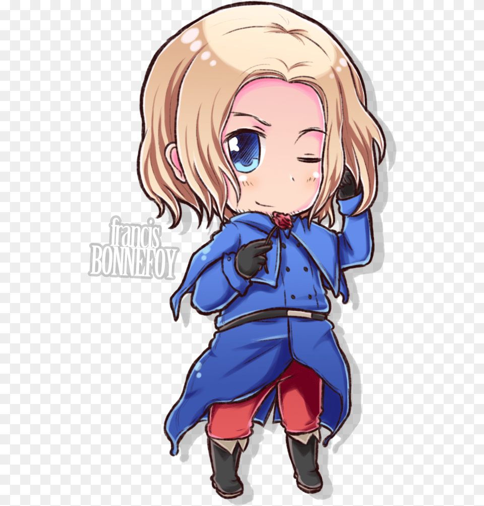 Hetalia Chibi Hetalia France Chibi, Book, Comics, Publication, Baby Free Transparent Png