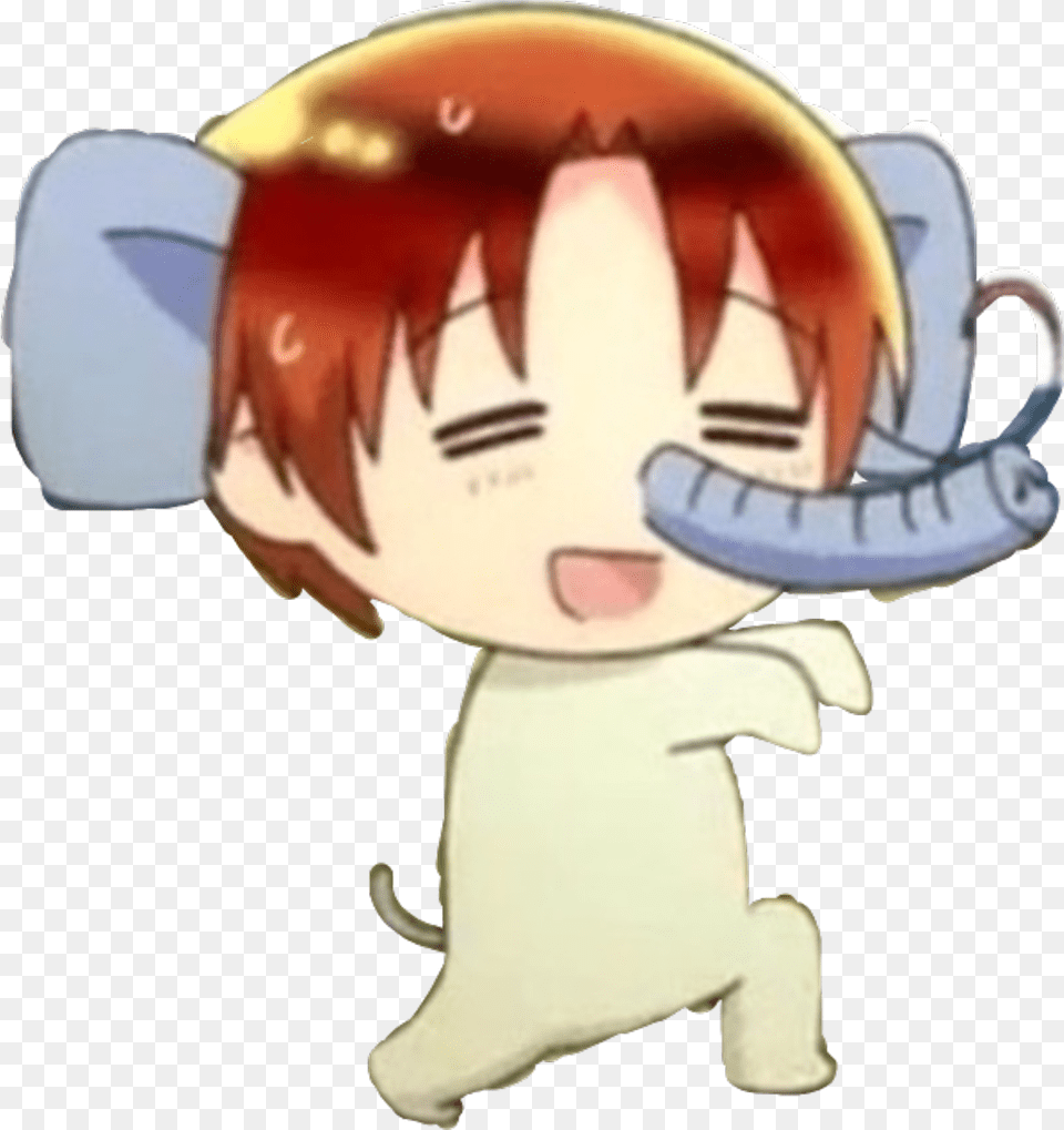 Hetalia Italy As An Elephant, Baby, Person, Face, Head Png Image