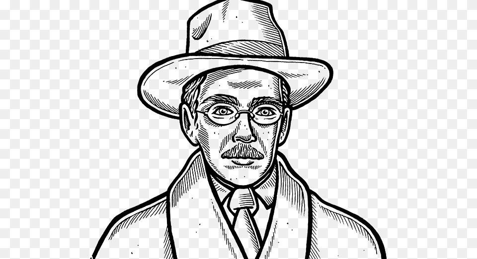 Heternimos De Fernando Pessoa Caricatura De Fernando Pessoa, Hat, Art, Clothing, Drawing Free Png