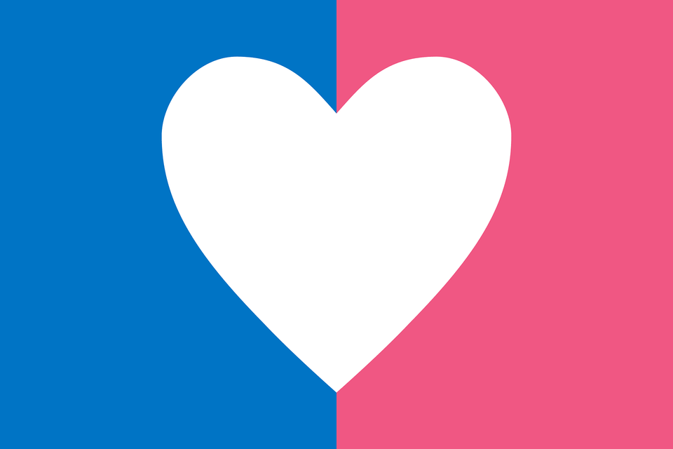 Heterosexual Flag Idea Clipart, Heart, Astronomy, Moon, Nature Png Image