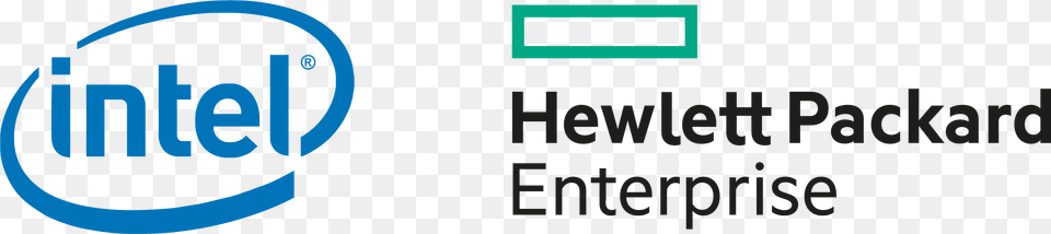 Hewlett Packard Enterprise Logo Intel, Text Free Png