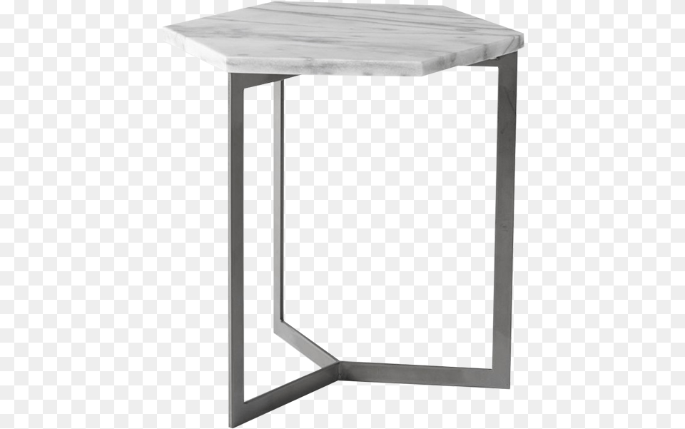 Hex Marble Side Table, Coffee Table, Furniture, Dining Table, Mailbox Png Image
