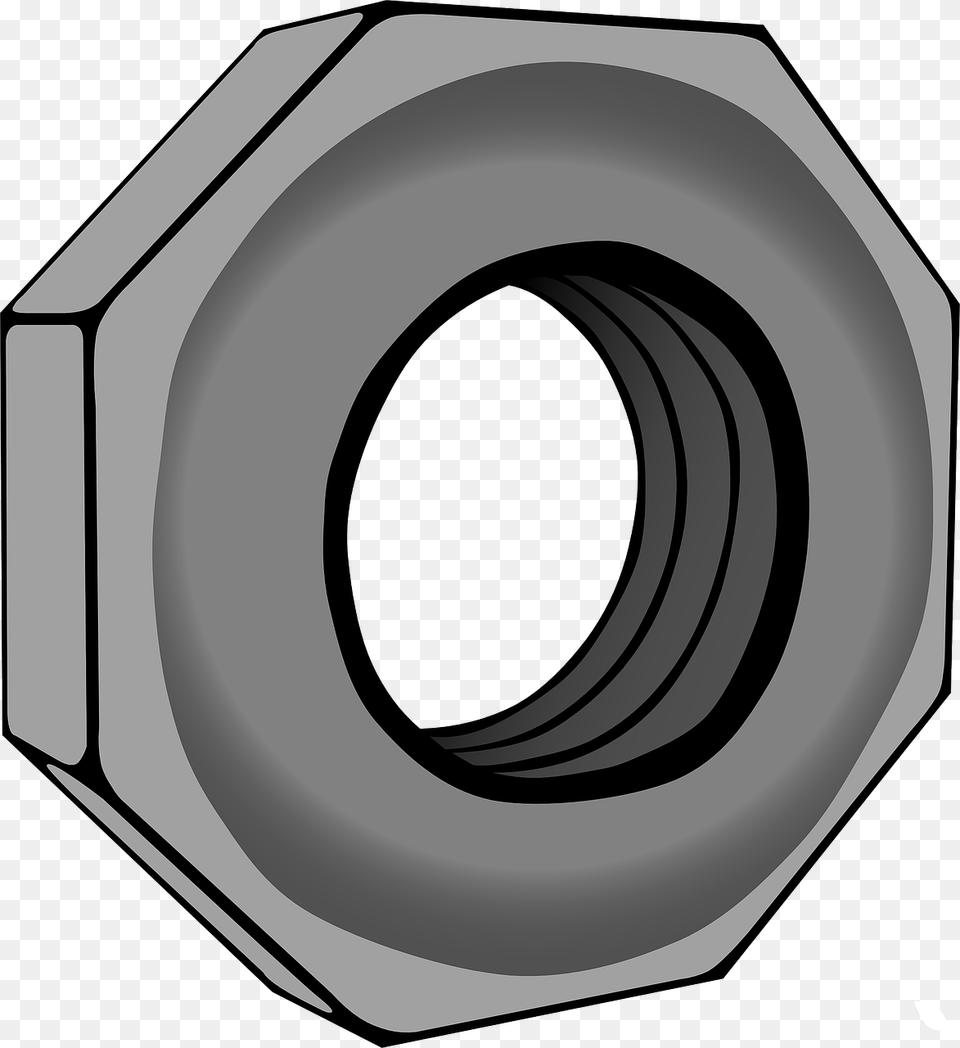 Hex Nut Clip Art, Electronics, Disk, Hole Png Image