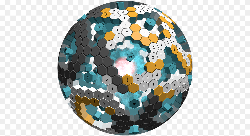 Hex Puzzler Sphere, Sport, Ball, Football, Soccer Free Transparent Png