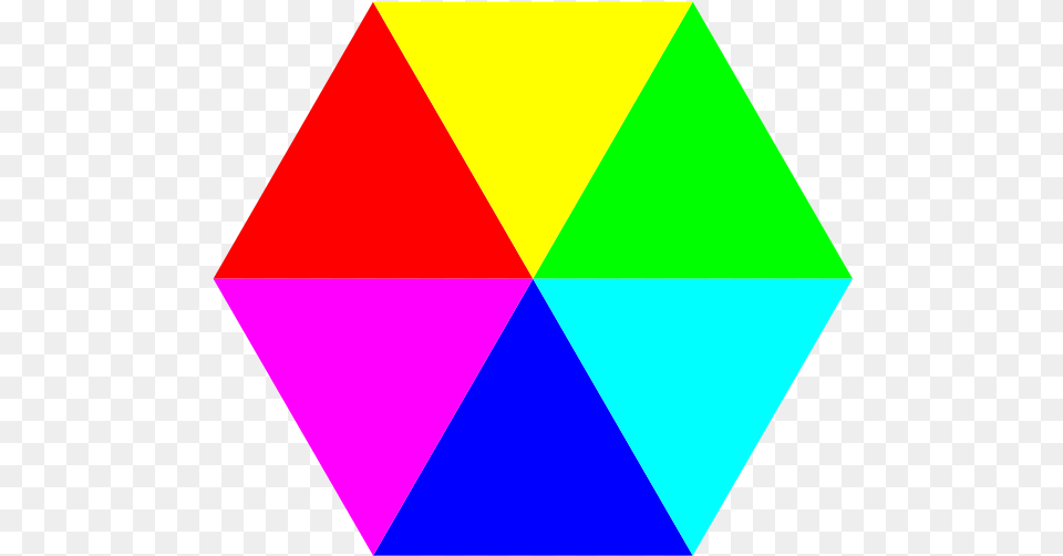 Hexagon 6 Color Clip Arts Clipart Of Hexagon, Triangle Png
