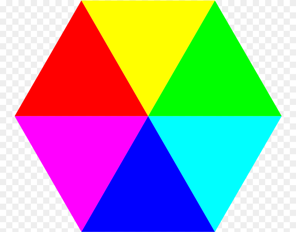 Hexagon 6 Color Svg Clip Arts Hexagon Clipart, Triangle Png Image