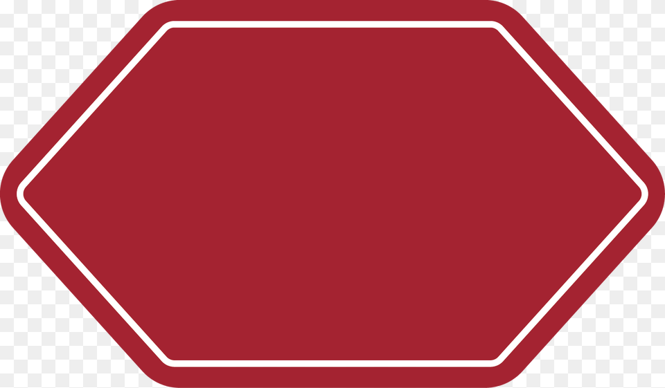 Hexagon Banner, Road Sign, Sign, Symbol, Stopsign Free Png Download