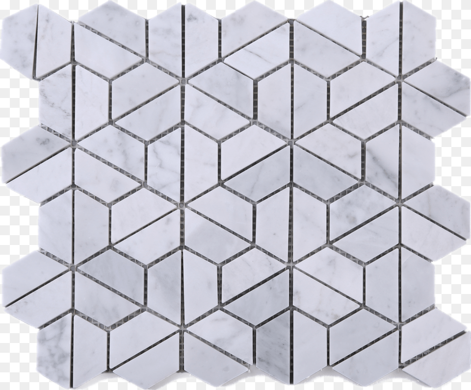 Hexagon Carrara Marble Mesh Mounted Mosaic Tile, Pattern, Chandelier, Lamp, Indoors Free Png Download