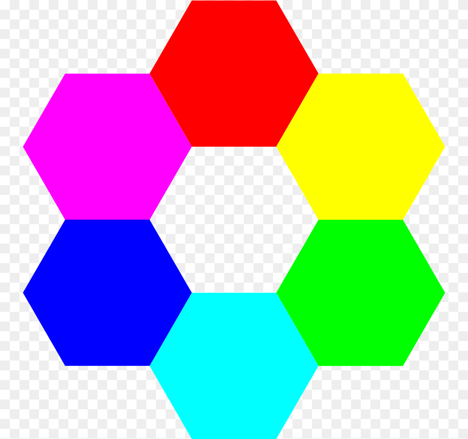 Hexagon Clip Art 6 Colors In The Rainbow Free Png Download