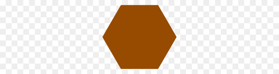 Hexagon Clipart Brown, Sign, Symbol, Road Sign Png Image