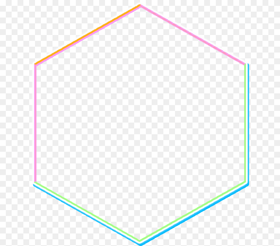 Hexagon Colorful Border Abstract Lines Geometry Parallel, Sign, Symbol, Blackboard Png