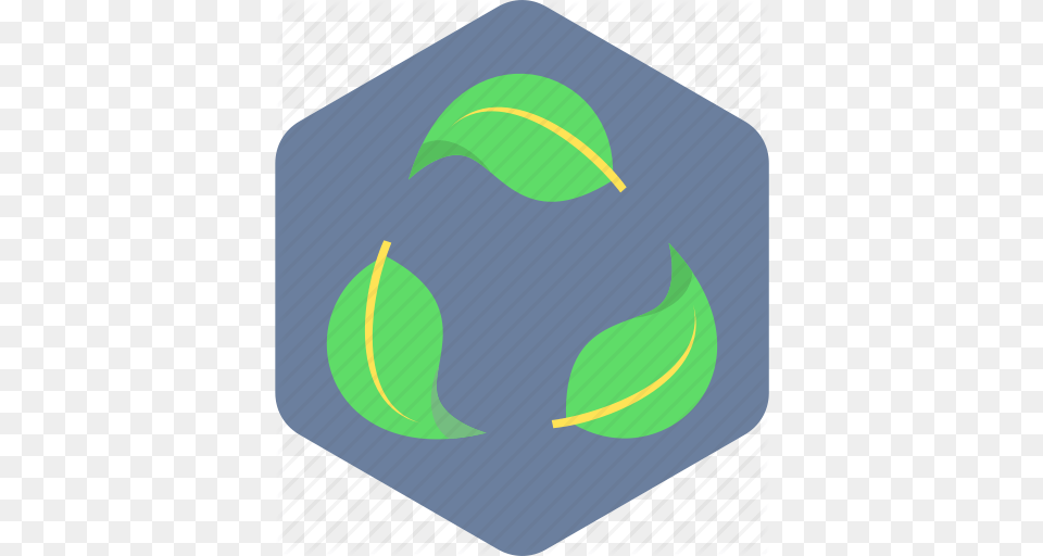 Hexagon Ecology Environment Flat Icons, Logo, Recycling Symbol, Symbol, Art Png