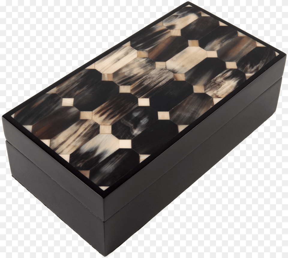 Hexagon Horn Humidor Wood, Box, Furniture Png Image