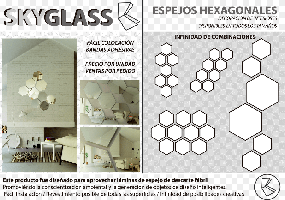Hexagon Mirror Design, Indoors, Interior Design Png Image