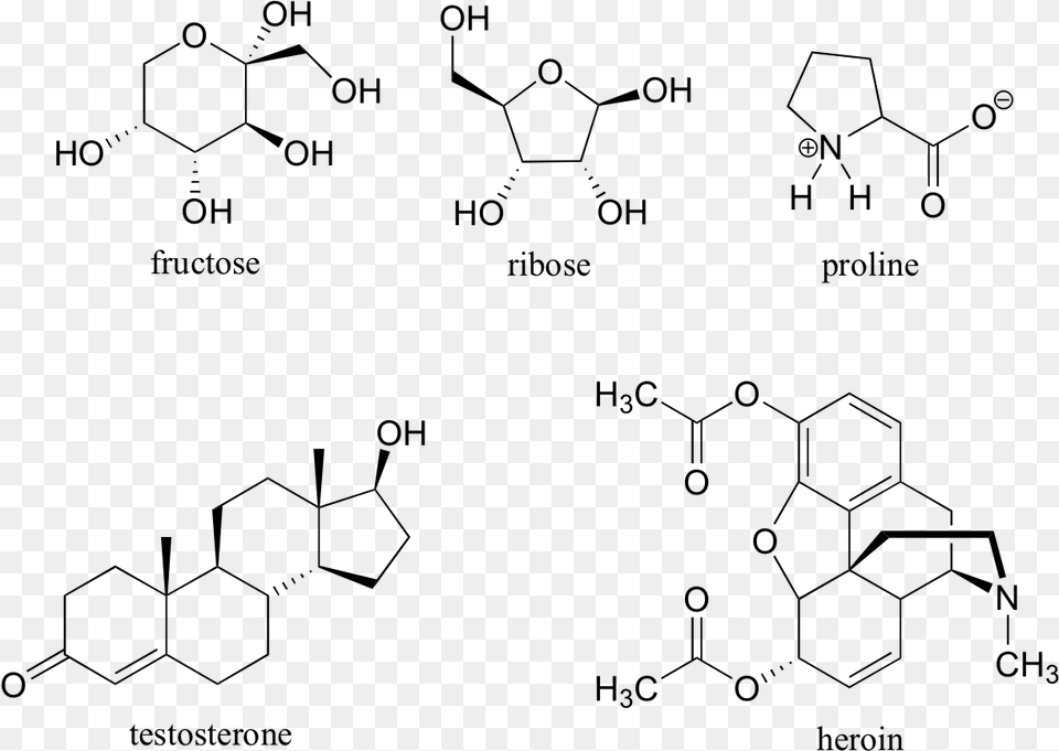 Hexagon Organic Molecule, Gray Png Image
