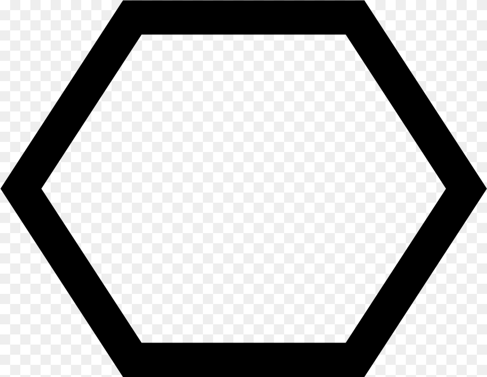 Hexagon Pentagon Triangle Polygon Symmetry, Gray Free Png