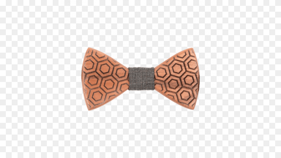 Hexagon Wooden Bowtie Paisley, Accessories, Bow Tie, Formal Wear, Tie Png Image