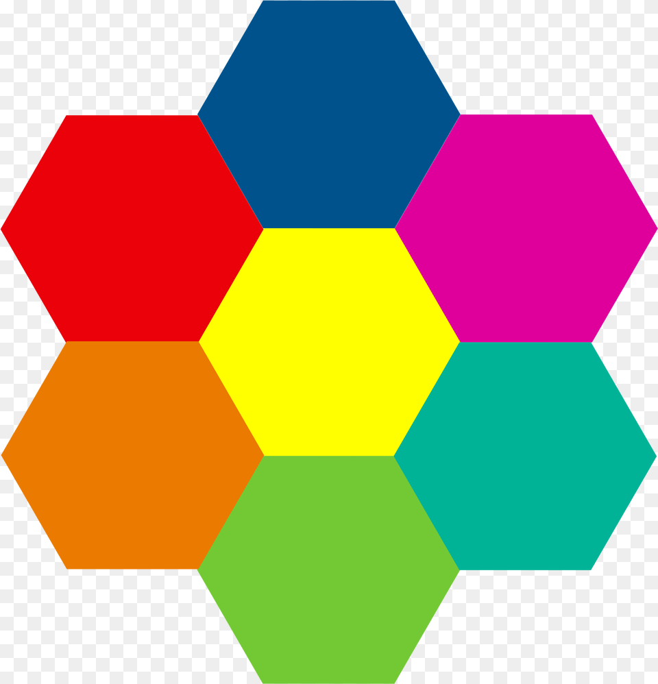 Hexagonal Transparent Hexagon Flower, Pattern Png Image