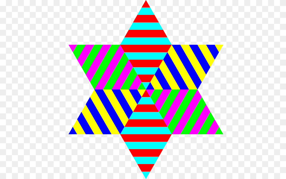 Hexagram Triangle Stripes Clip Arts For Web, Symbol, Flag, Star Symbol Free Png Download