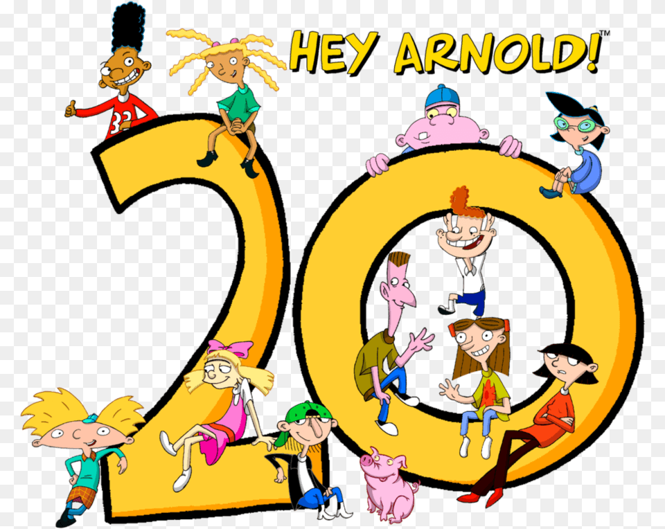Hey Arnold 20th Anniversary, Baby, Person, Text, Number Png Image