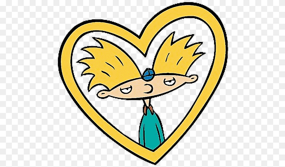 Hey Arnold Heart Locket, Logo, Person, Symbol Png Image