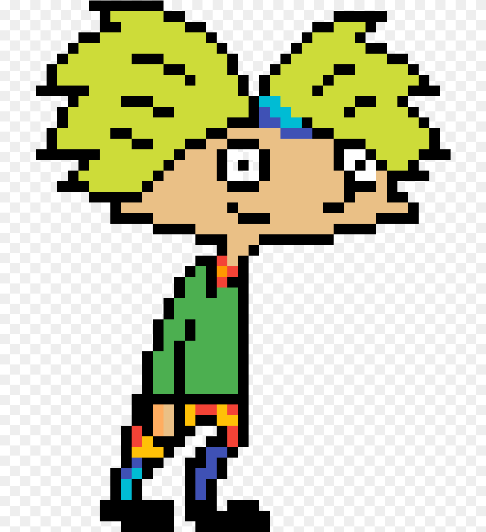Hey Arnold Hey Arnold Pixel Art Free Transparent Png