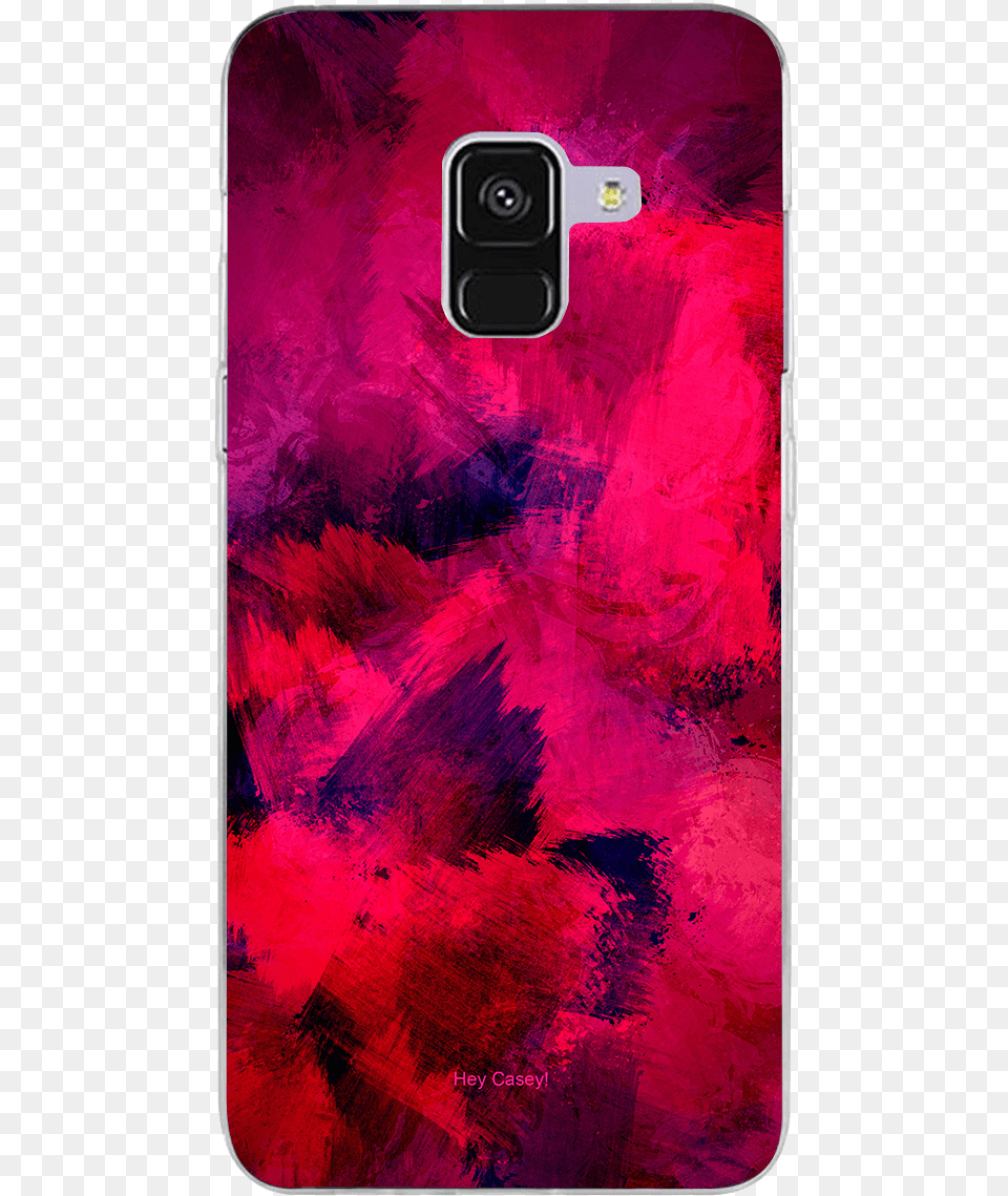 Hey Casey Pink And Red Brush Strokes Phone Case Covers, Electronics, Mobile Phone, Person Free Png Download