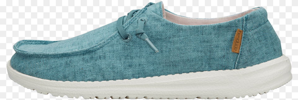 Hey Dude Wendy Chambray Aqua Shoe Slip On Shoe, Clothing, Footwear, Sneaker, Suede Free Transparent Png