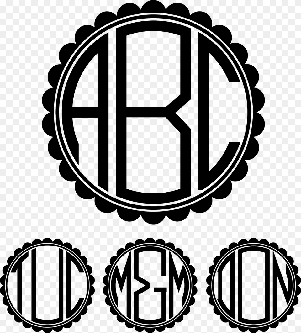 Hey Everyone Initials Monogram With Arrows, Gray Png
