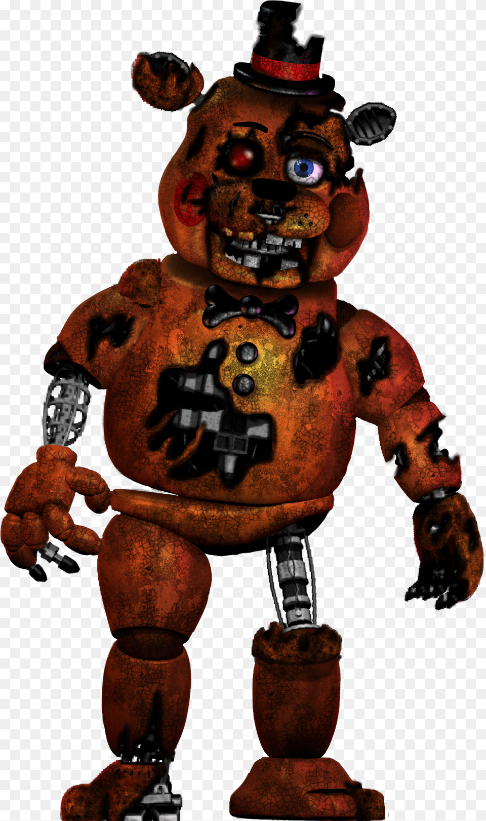 Hey Everyone Midnighte Here I Made Scrap Toy Freddy Freddy Five Nights At Freddy39s Characters, Robot, Adult, Male, Man Free Png Download