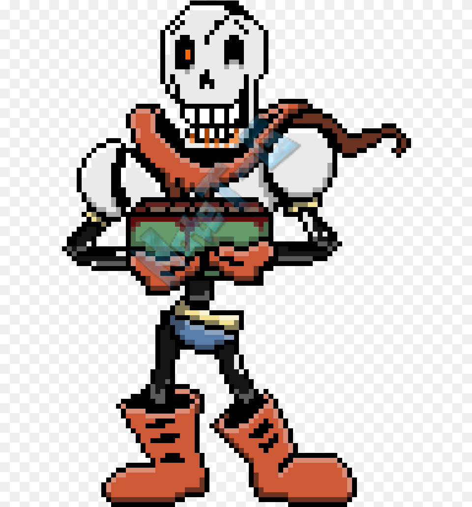Hey It S Me Again The One Who Made The Axe Sans Sprite Undertale Papyrus Colored Sprite, Baby, Person, Robot Free Transparent Png