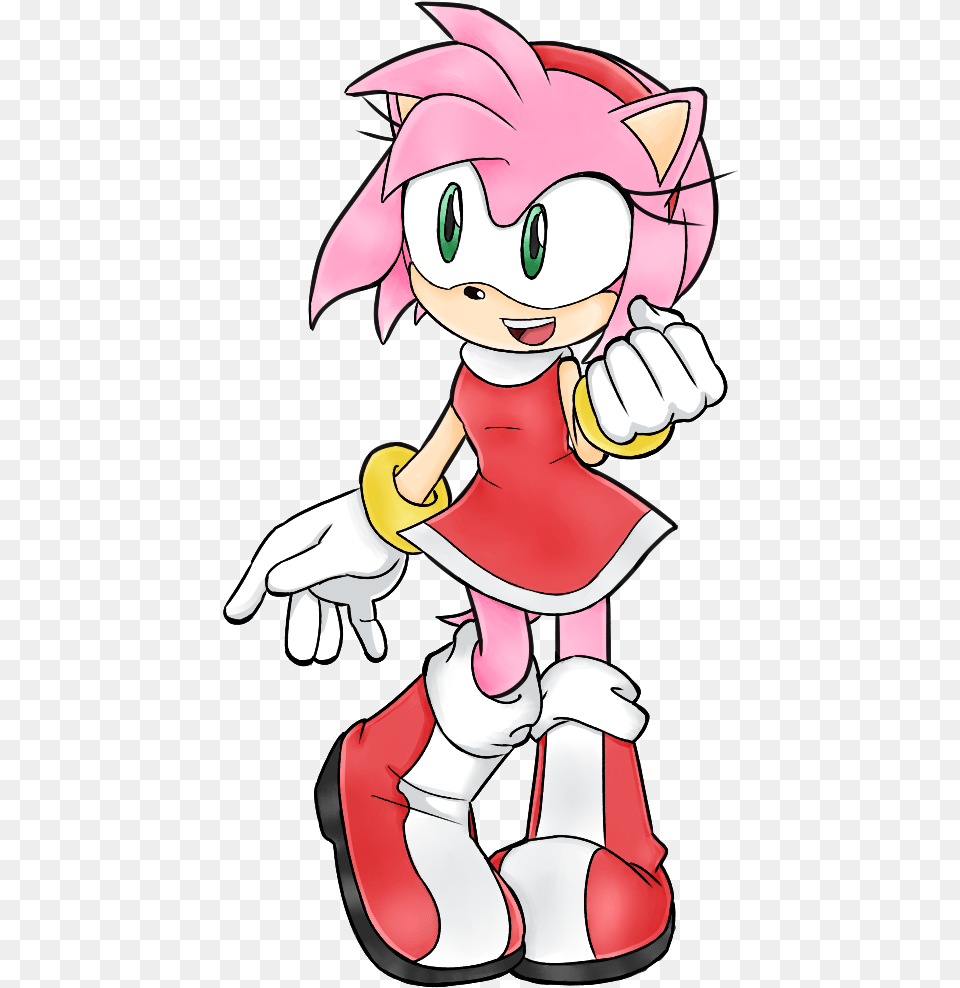 Hey Itu0027s Amy Rose By Rapt Cat Sonic And Friends Amy Cartoon, Book, Comics, Publication, Baby Free Png Download